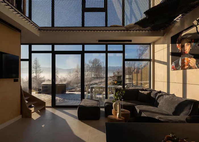 Flowfort - Karkonosze - Mountain View - Private Hot Tub & Sauna * Wojcieszyce